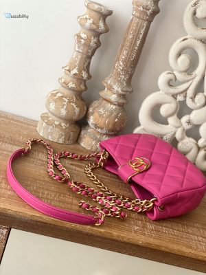 chanel small hobo bag gold hardware pink for women womens handbags shoulder bags 75in19cm buzzbify 1 1