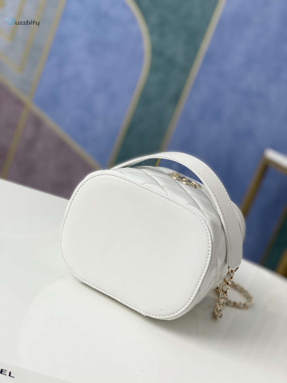 Chanel Vanity Case Gold Hardware White For Women, Women’s Handbags, Shoulder Bags 9.4in/24cm 