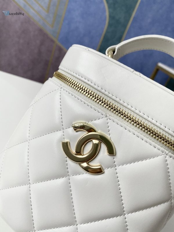 chanel vanity case gold hardware white for women womens handbags shoulder bags 94in24cm buzzbify 1 5