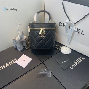 chanel vanity case gold hardware black for women womens handbags shoulder bags 79in20cm as2061 buzzbify 1