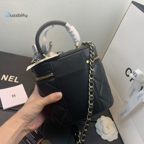 chanel vanity case gold hardware black for women womens handbags shoulder bags 79in20cm as2061 buzzbify 1 3