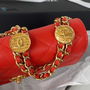chanel small flap bag gold hardware red for women womens handbags shoulder bags 75in19cm ap2840 buzzbify 1 8