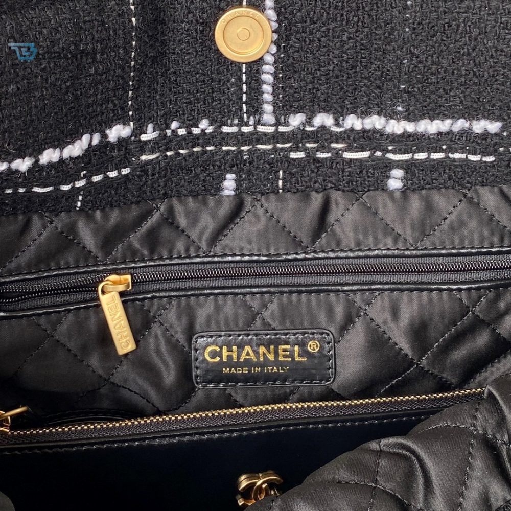 Chanel 22 Handbag Gold Hardware Black For Women, Women’s Handbags, Shoulder Bags 14.2in/36cm AS3262
