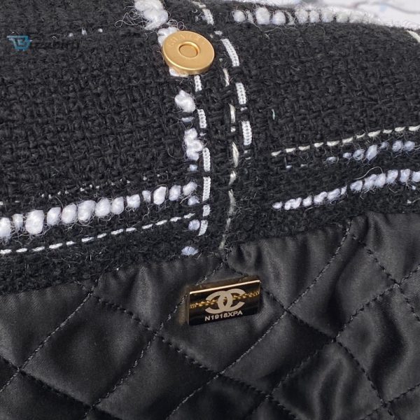 chanel 22 handbag gold hardware black for women womens handbags shoulder bags 142in36cm as3262 buzzbify 1 8