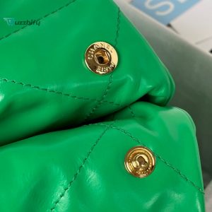 chanel 22 handbag gold hardware shiny green for women womens handbags shoulder bags 165in38cm as3261 buzzbify 1 1