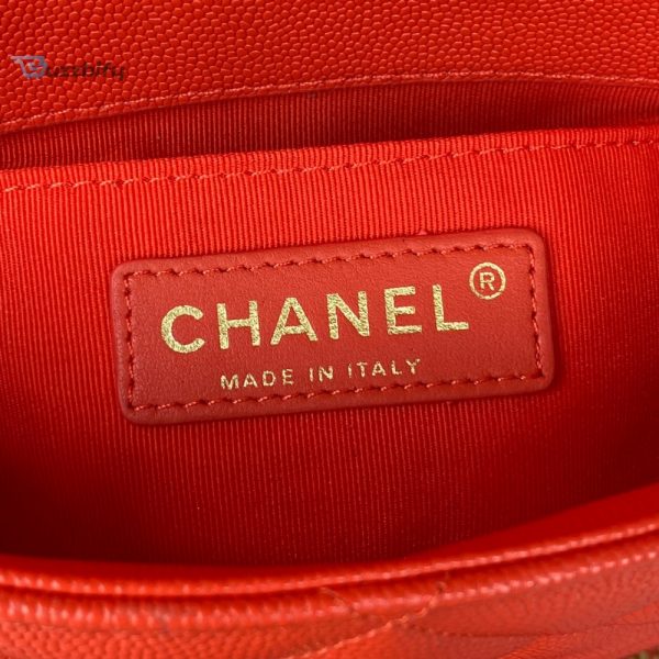 chanel mini flap bag with top handle gold hardware red for women womens handbags shoulder bags 79in20cm as2431 buzzbify 1 8