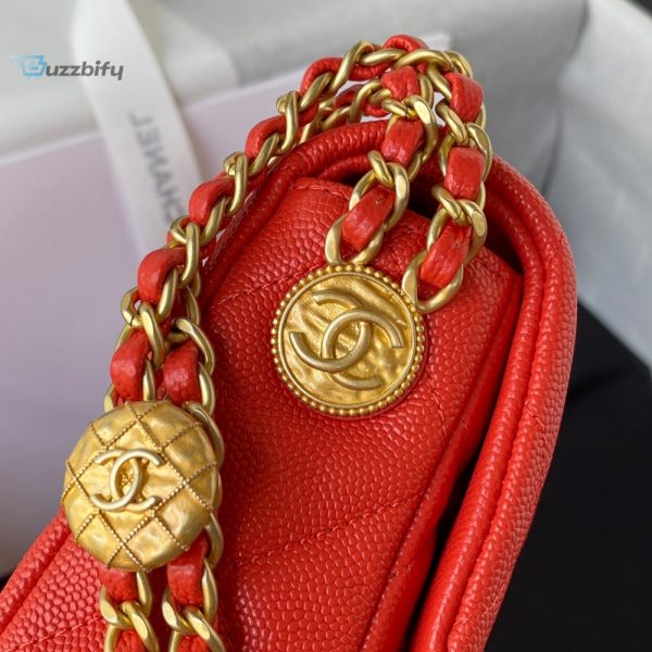 chanel mini flap bag with top handle gold hardware red for women womens handbags shoulder bags 79in20cm as2431 buzzbify 1 11