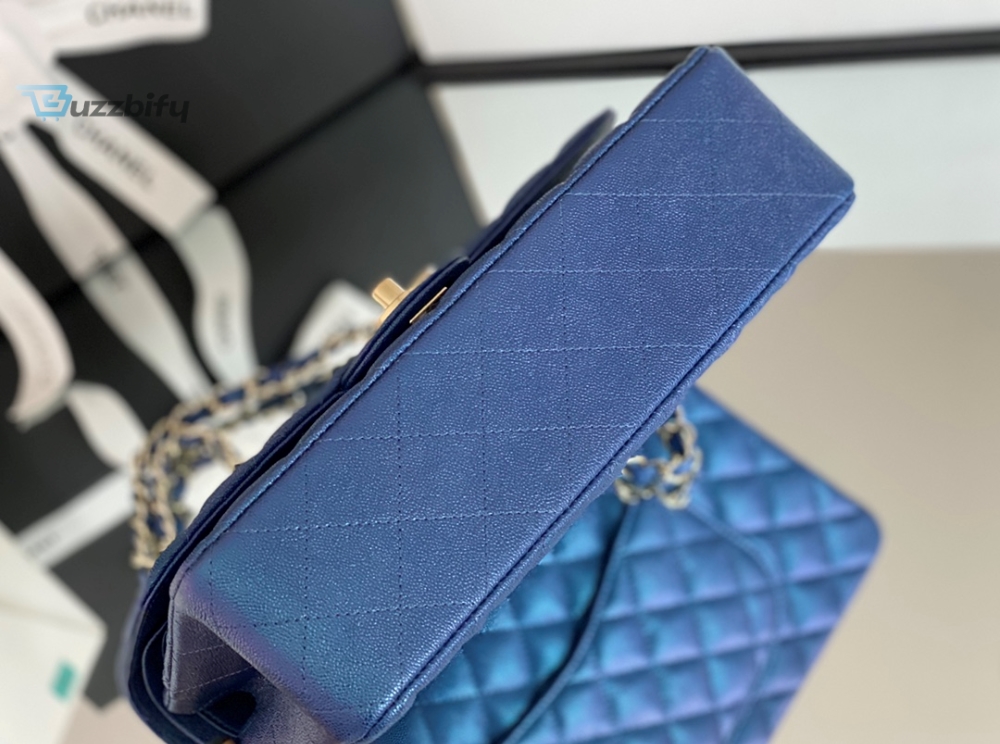 Chanel Classic Handbag 26Cm Blue For Women A01112 18 Chanel Classic Handbag 26cm Blue For Women A01112