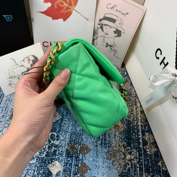 chanel 19 handbag 26cm green for women as1160 buzzbify 1 2