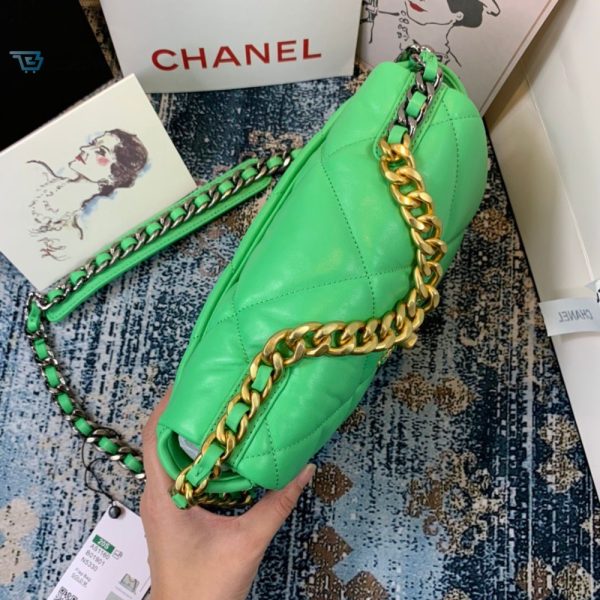chanel 19 handbag 26cm green for women as1160 buzzbify 1 4