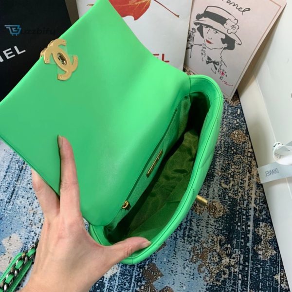 chanel 19 handbag 26cm green for women as1160 buzzbify 1 6