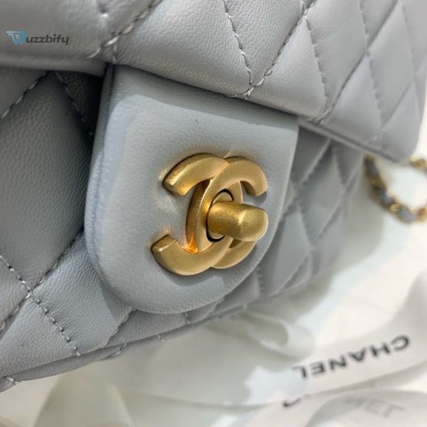 chanel flap bag with cc ball on strap grey for women womens handbags shoulder and crossbody bags 78in20cm as1787 buzzbify 1 5