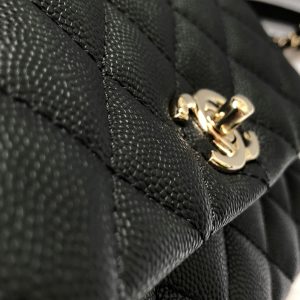 chanel classic mini flapbag top handle black for women 75in19cm buzzbify 1 13