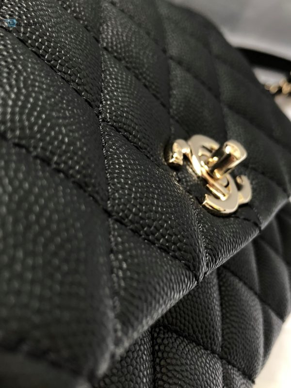 chanel classic mini flapbag top handle black for women 75in19cm buzzbify 1 13