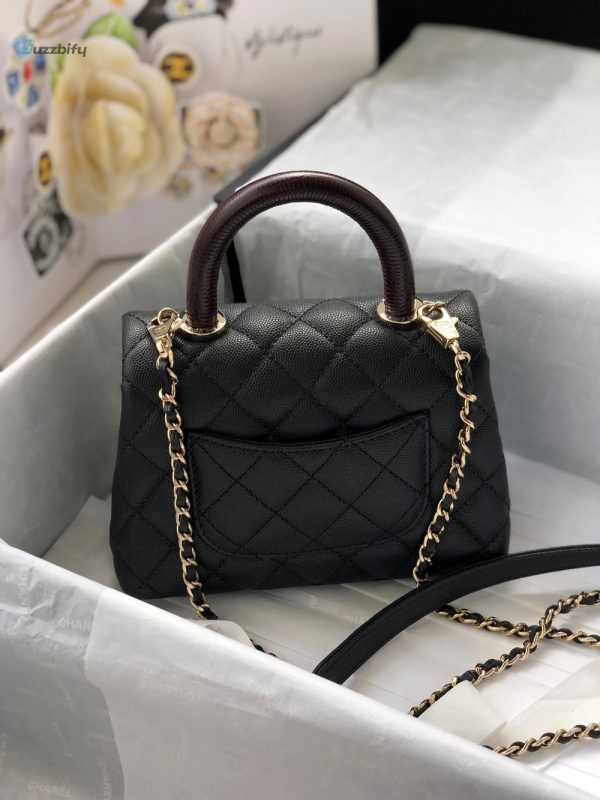 chanel classic mini flapbag top handle black for women 75in19cm buzzbify 1 16