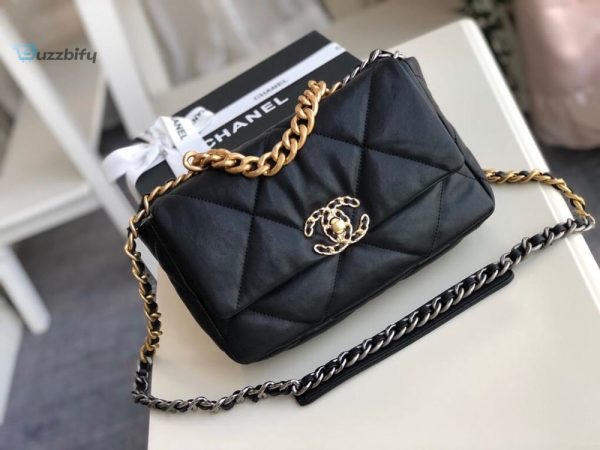 chanel Boutique 19 handbag black for women 101in26cm as1160 buzzbify 1 2