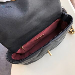 chanel patent 19 handbag black for women 101in26cm as1160 buzzbify 1 7