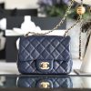 chanel mini flap bag with cc ball on strap navy blue for women womens handbags shoulder and crossbody bags 67in17cm as1786 buzzbify 1