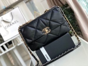 chanel 19 handbag black for women 118in30cm buzzbify 1