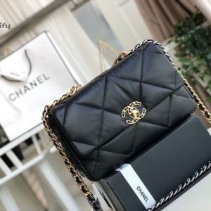 chanel 19 handbag black for women 118in30cm buzzbify 1 4