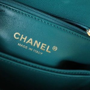 chanel medium flap bag with top handle teal for women womens handbags shoulder and crossbody bags 9in23cm a92990 buzzbify 1 8