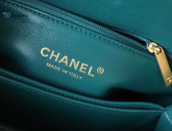 chanel medium flap bag with top handle teal for women womens handbags shoulder and crossbody bags 9in23cm a92990 buzzbify 1 8