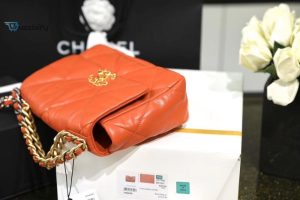 chanel 19 handbag 26cm orange for women as1160 buzzbify 1 3