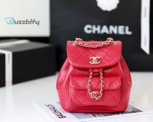 chanel backpack red for women 7 in18cm buzzbify 1