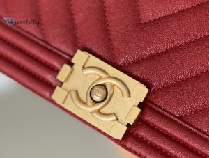chanel medium boy handbag red for women 98in25cm a67086 buzzbify 1 5