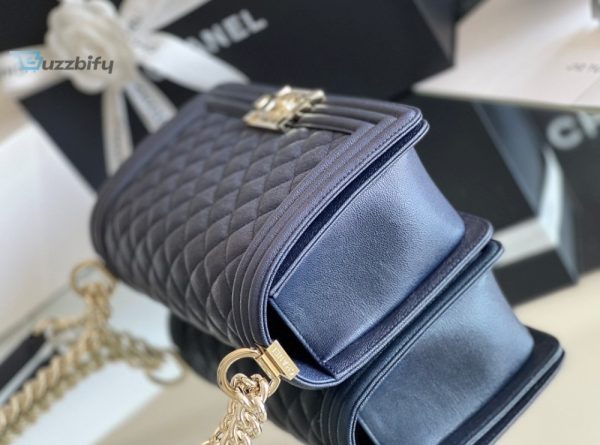 chanel medium boy handbag dark blue for women 98in25cm a67086 buzzbify 1 14