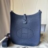 hermes evelyne ii tpm bag navy for women silver toned hardware 79in20cm buzzbify 1