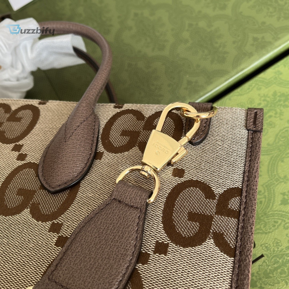 Gucci Tote Bag With Jumbo Camel And Ebony Jumbo GG Canvas For Women 14.6in/37cm ‎678839 UKMDG 2570