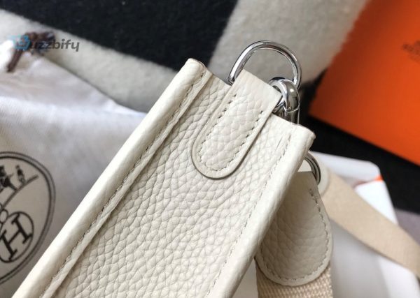 hermes silk evelyne 16 amazone bag beige with silvertoned hardware for women womens shoulder and crossbody bags 63in16cm buzzbify 1 4