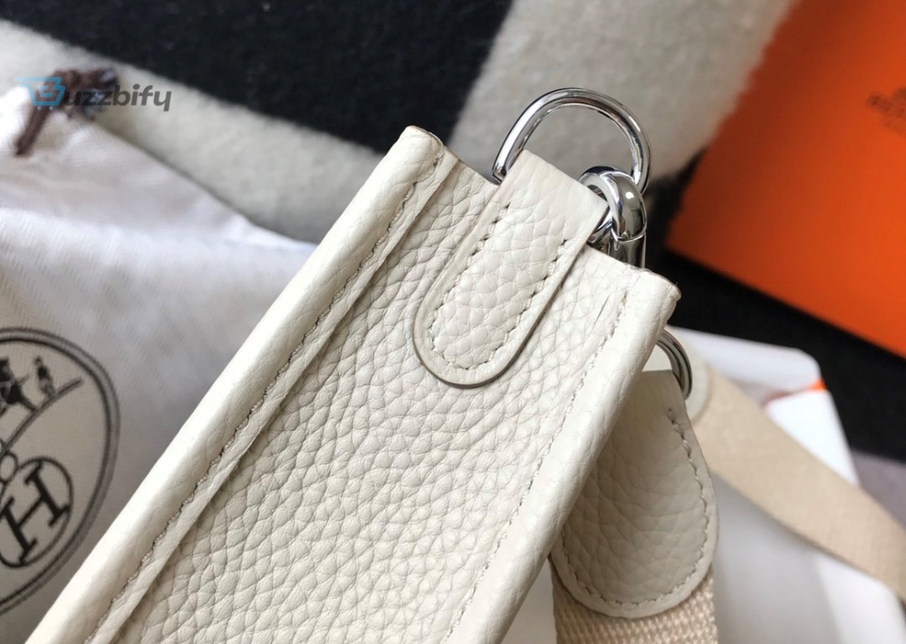 Hermes Evelyne 16 Amazone Bag Beige With Silver-Toned Hardware For Women, Women’s Shoulder And Crossbody Bags 6.3in/16cm 