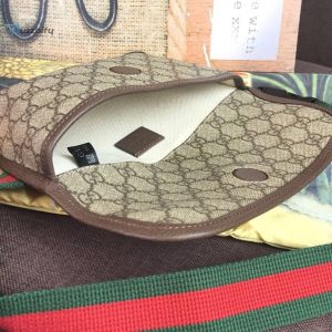 gucci neo vintage gg supreme belt bag beigeebony gg supreme canvas with brown for women 94in24cm gg 493930 9c2vt 8745 buzzbify 1 6