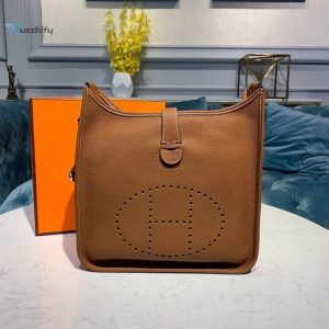 hermes evelyne iii 29 bag brown with silvertoned hardware for women womens shoulder and crossbody bags 114in29cm h073599cc37 buzzbify 1