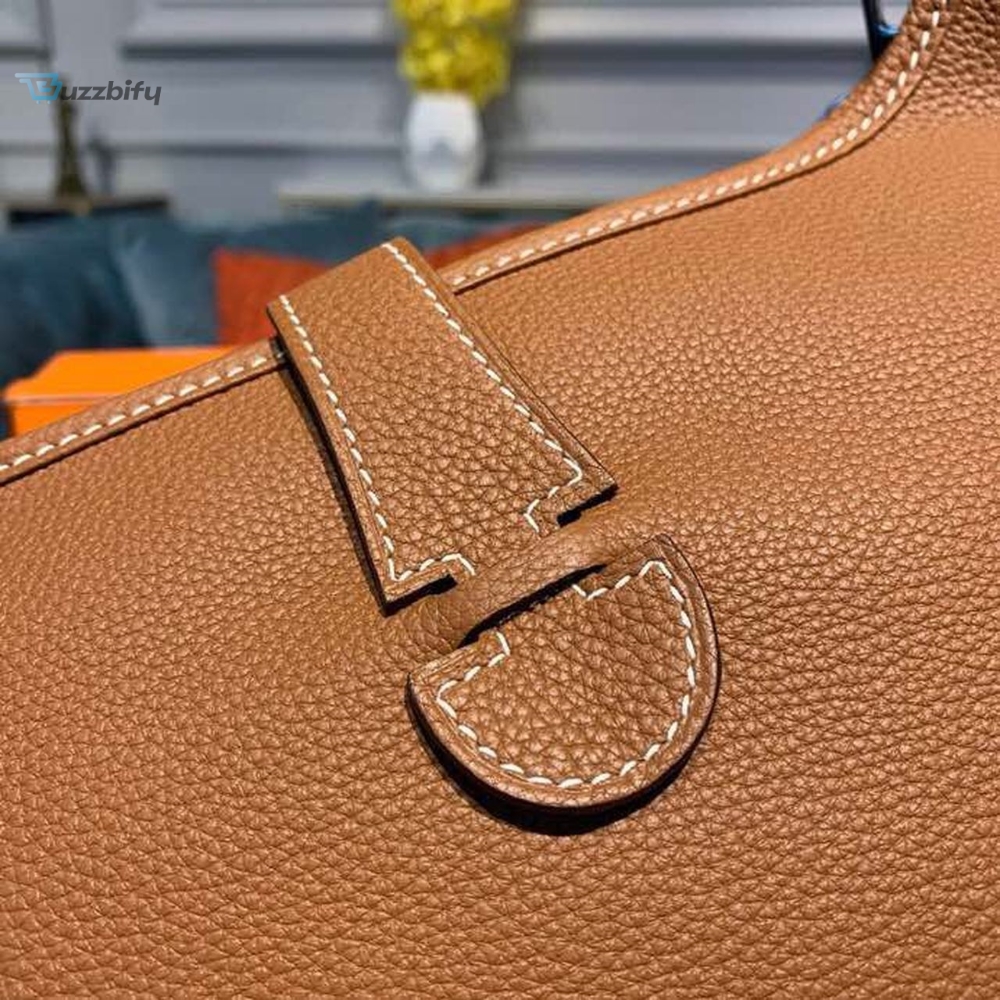 Hermes Evelyne III 29 Bag Brown With Silver-Toned Hardware For Women, Women’s Shoulder And Crossbody Bags 11.4in/29cm H073599CC37 