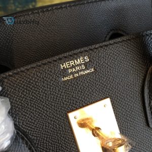 Bolso de mano Hermes main Paris-Bombay en cuero box marrón