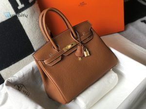 hermes birkin brown epsom gold hardware bag for women womens handbags shoulder bags 30cm12in buzzbify 1