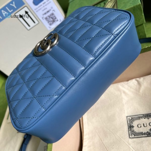 gucci marmont matelasse shoulder bag blue for women womens bags 95in24cm gg 634936 um8bf 4340 buzzbify 1 32