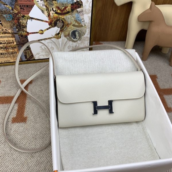 hermes constance long togo wallet white silver toned hardware bag for women womens handbags shoulder bags 81in21cm buzzbify 1
