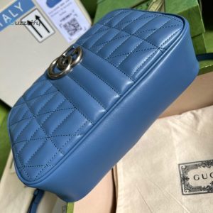 gucci marmont matelasse shoulder bag blue for women womens bags 95in24cm gg 634936 um8bf 4340 buzzbify 1 53