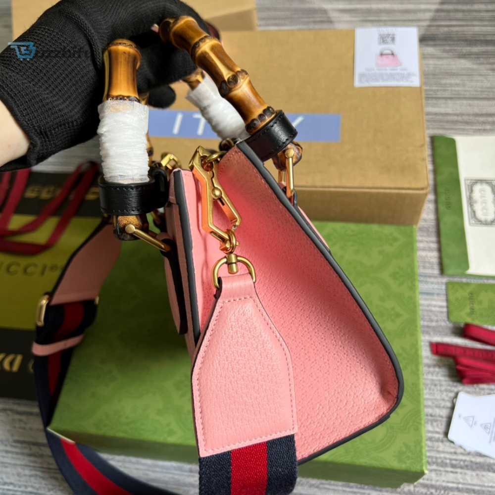 Gucci Diana Mini Tote Bag Pink For Women, Women’s Bags 7.9in/20cm GG 702732 U3ZDT 5479 