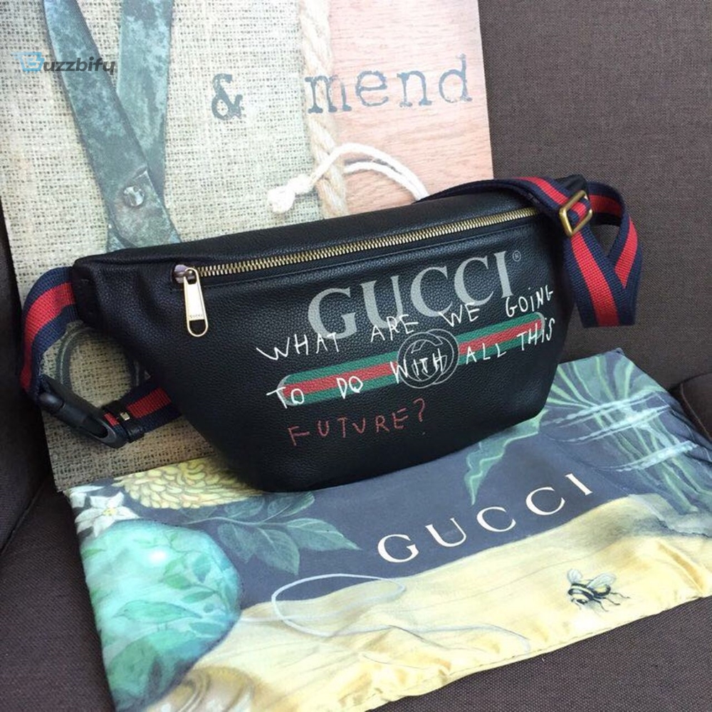 Gucci belt bag with writing sale