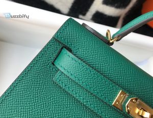 hermes kelly 19 green with gold toned hardware bag for women womens handbags shoulder bags 75in19cm buzzbify 1 3