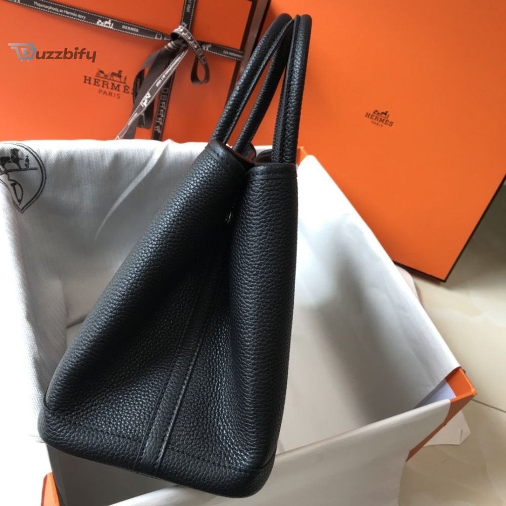 Hermes Garden Party 30 Tote Bag Black For Women, Women’s Handbags, Shoulder Bags 11.8in/30cm 