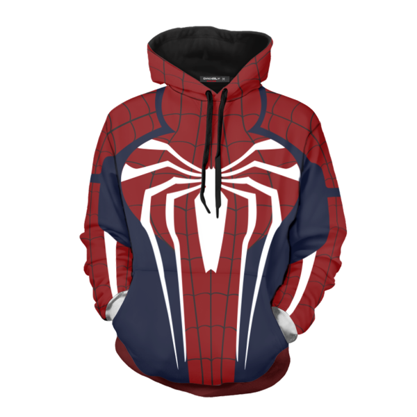 Spider-Man Cosplay PS4 Advanced Suit New Look 3D Hoodie