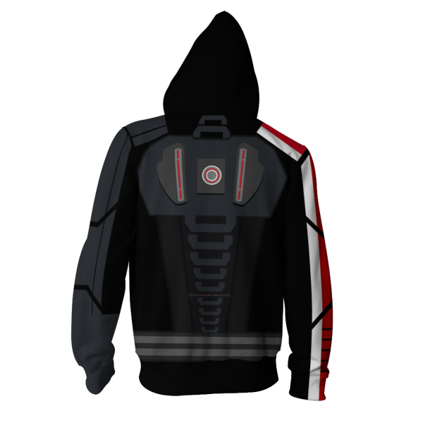 Mass Effect N7 Armor Cosplay Zip Up Hoodie Jacket