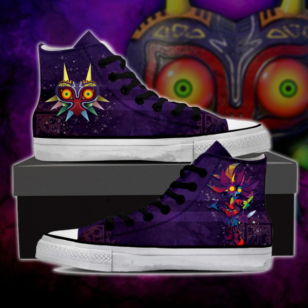 The legend of Zelda: Majora's New Style High Top Shoes Men SIZE 36