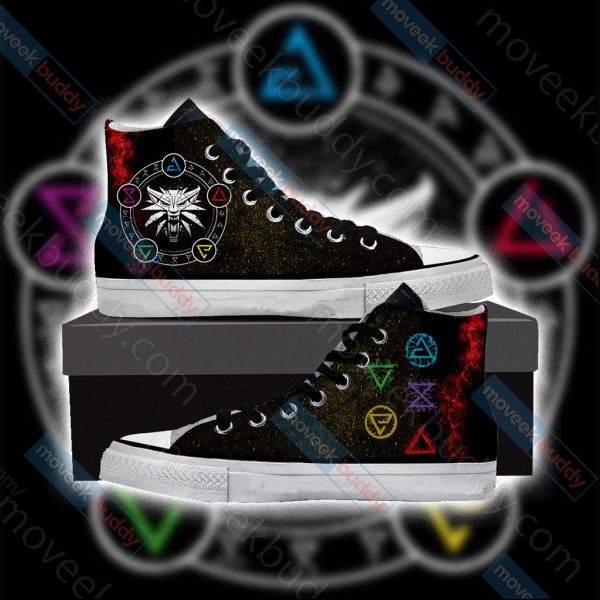 The Witcher High Top Shoes Men SIZE 36